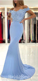 Off the Shoulder Stylish New Long Mermaid Party Evening Prom Dresses PD951