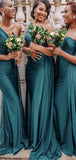 One Shoulder Popular Elegant Plus Size Long Bridesmaid Dresses BD126