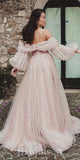 Pink Charming Glitter Sparkly Sequin Long Sleeves Off the Shoulder Modest New Party Long Women Evening Prom Dresses PD895