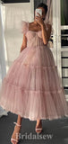 Pink Tulle New Short Prom Dresses, A-line Off Shoulder Fairy Princess Homecoming Dresses, HD023