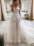 Popular A-line Classic Elegant Country Fairy Lace Beach Vintage Long Wedding Dresses WD293