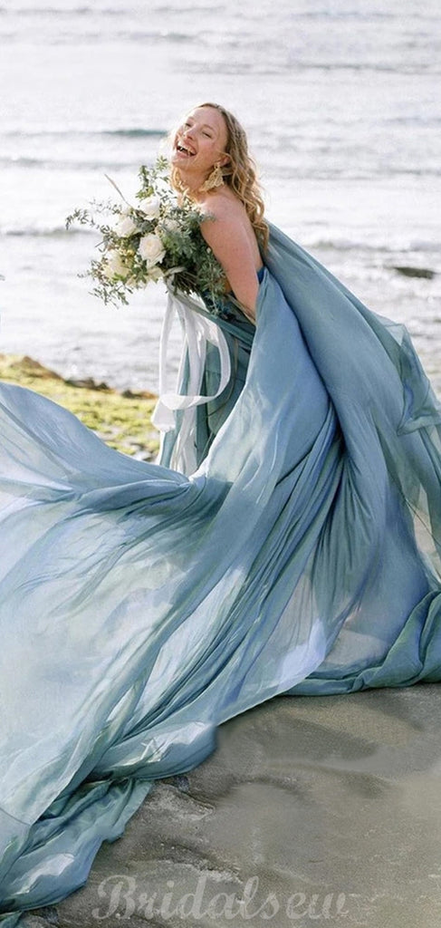 Popular Chiffon Wedding Dresses Beach Wedding Dresses, Long Prom Dress bridalsew Popular Chiffon Wedding Dresses Beach Wedding Dresses, Long Prom Dress bridalsew