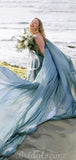 Popular Chiffon Wedding Dresses Beach Wedding Dresses, Long Prom Dresses PD003