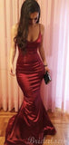 Red Most Popular Mermaid Modest Party Long Prom Dresses, Evening Dress PD450
