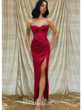 Red Stylish Unique Mermaid Elegant Long Party Evening Prom Dresses, PD1254