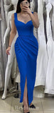 Royal Blue Charming Straps Elegant Mermaid Long Fashion Evening Prom Dresses, PD1242