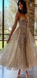 Short Charming Sparkly Sequin Strapless Prom Dresses, Homecoming Dresses PD217