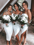 Short Unique Most Popular Elegant Beach Formal Bridesmaid Dresses BD076