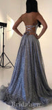 Silver A-line Popular Giltter Shiny Elegant Long Women Evening Prom Dresses PD832