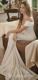 Simple Mermaid Classic Off the Shoulder Beach Vintage Long Wedding Dresses WD322