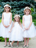 Simple Sleeves Cute Cinderella Princess Flower Girl Dresses FG009