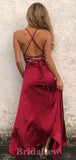 Simple Spaghetti Straps Long Mermaid Stylish Modest Evening Prom Dresses PD943