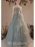 Spaghetti Straps A-line Modest Fairy New Long Women Evening Prom Dresses PD845