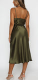 Spaghetti Straps Simple Elegant Short Formal Bridesmaid Dresses BD130
