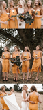 Cheap Spaghetti Straps Simple Formal Short Bridesmaid Dresses BD016