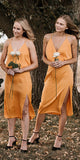 Cheap Spaghetti Straps Simple Formal Short Bridesmaid Dresses BD016