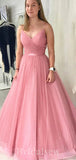 Sparkly Glitter Spaghetti Straps Modest New Party Long Women Evening Prom Dresses PD893