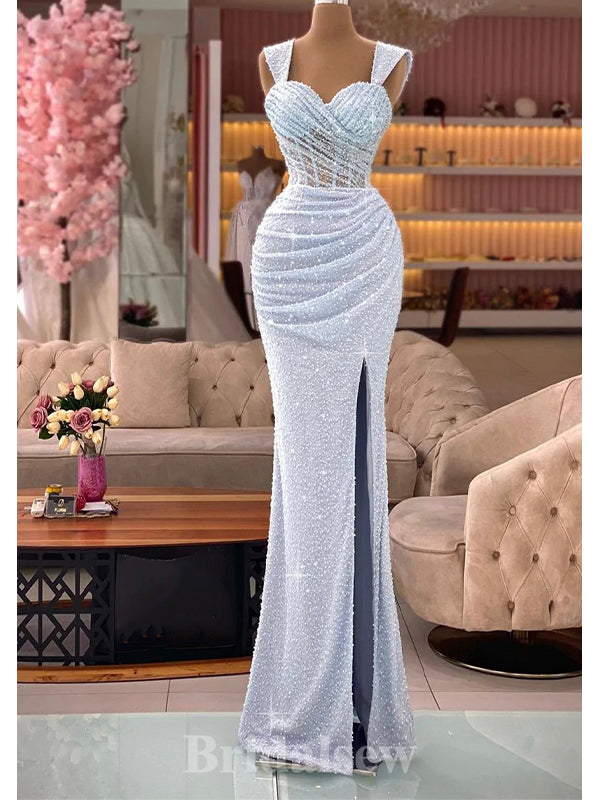 Sparkly Gorgeous Glitter Elegant Mermaid Unique Long Party Women Prom Dresses, Evening Dress PD677