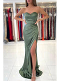 Strapless Mermaid Sexy Elegant Black Girls Slay Women Long Evening Prom Dresses PD596