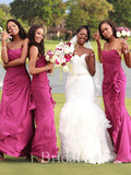 Strapless Unique Design Mermaid Elegant Long Formal Bridesmaid Dresses BD167