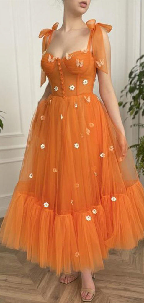 Tulle Short Prom Dresses, A-line Unique Design Fairy Princess Homecoming Dresses, HD019