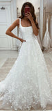 Two Pieces Detachable Popular Elegant Princess Vintage Dream Beach Long Wedding Dresses WD223