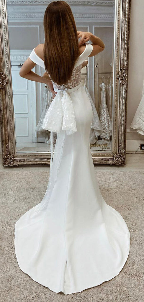Unique Design Dream V-Neck Vintage Garden Beach Long Wedding Dresses WD244