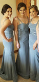 Unique Garden Beach Mermaid Formal Long Bridesmaid Dresses Online BD110