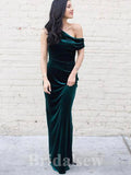 Velvet Mermaid Glitter Black Girls Slay One Shoulder Elegant Party Women Long Evening Prom Dresses PD660