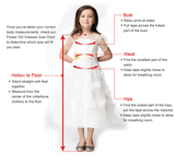 A-line Cap Sleeves Ivory Lace Cute Flower Girl Dresses FG006
