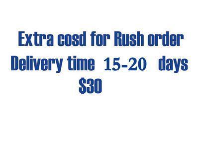 Extra Cost of Rush order, Get Dress About 15-20 Days Or Earlier